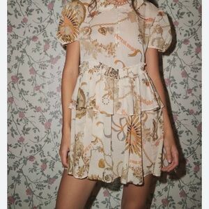 Urban Outfitters Kimchi Blue Maria Collared Mini Dress - Size Small